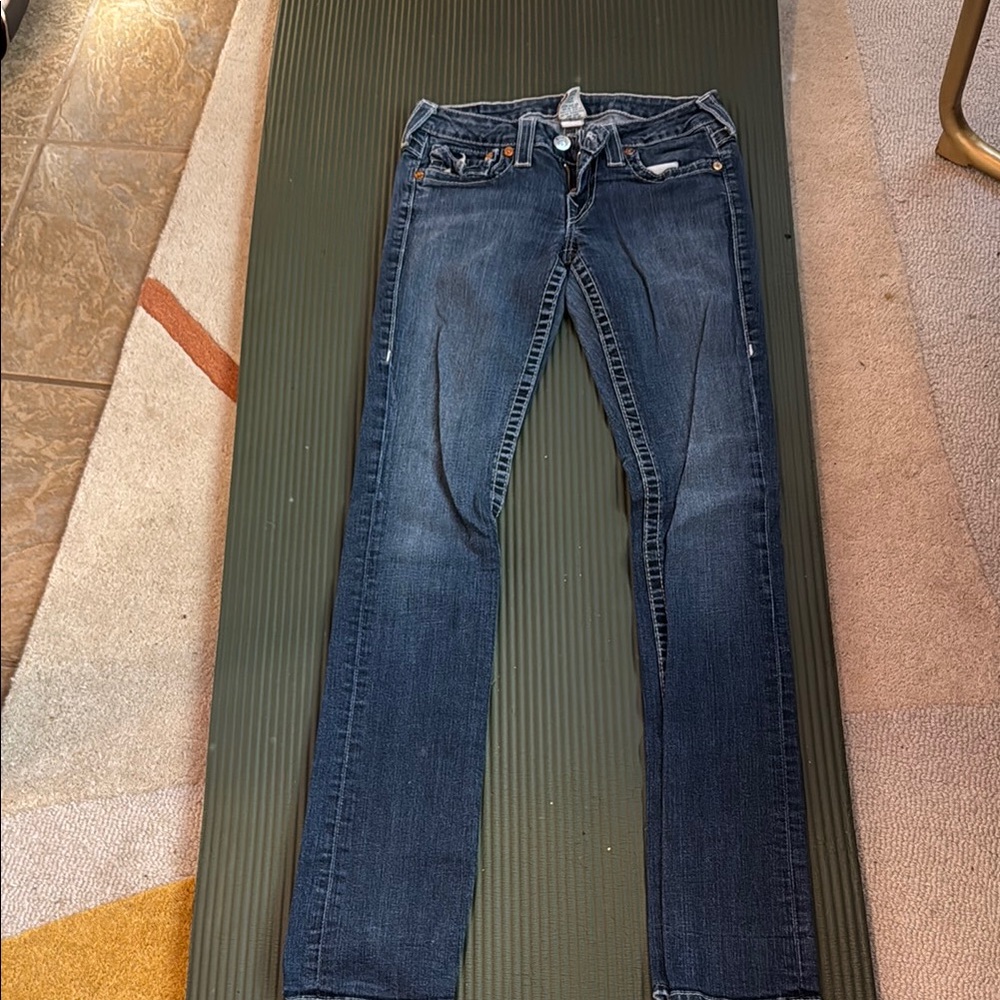 True Religion Women's Dark Blue Jeans